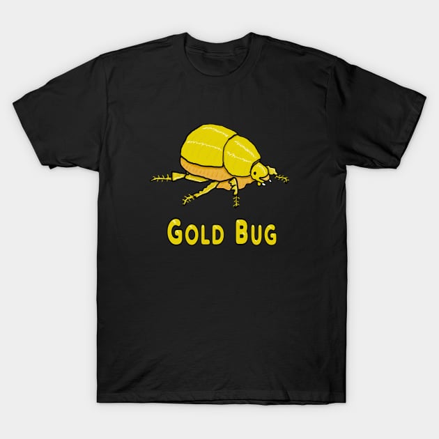 Gold Bug T-Shirt by Mark Ewbie